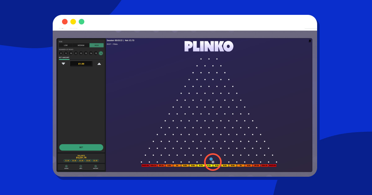 Plinko Gambling Establishment Video Game Play for Real Money 2500$ Bonus!